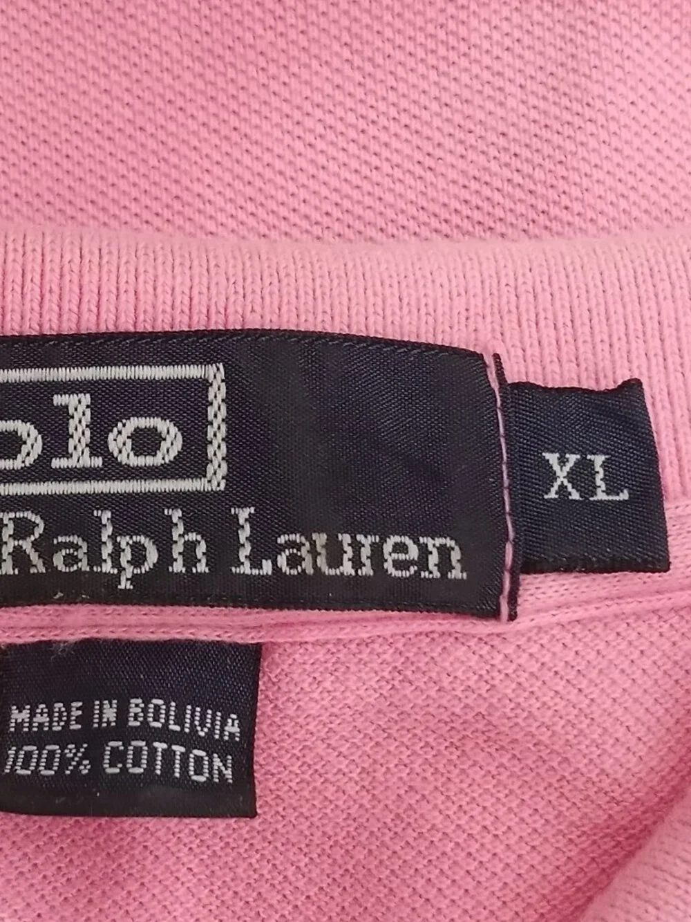 Polo Ralph Lauren Pink Polo Shirt Mens XL Green Pony Short Sleeve 100% Cotton